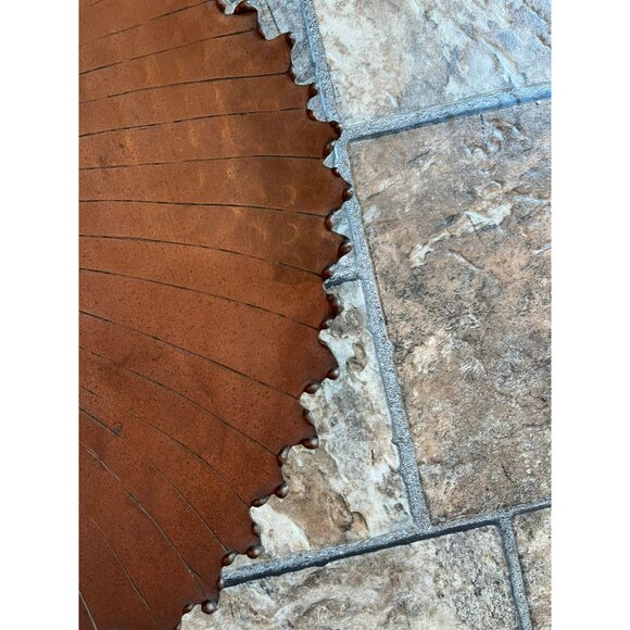 Vtg 1970's Solid Copper Hackberry Leaf Decorative Serving Dish Hand Hammered - Picture 8 of 10